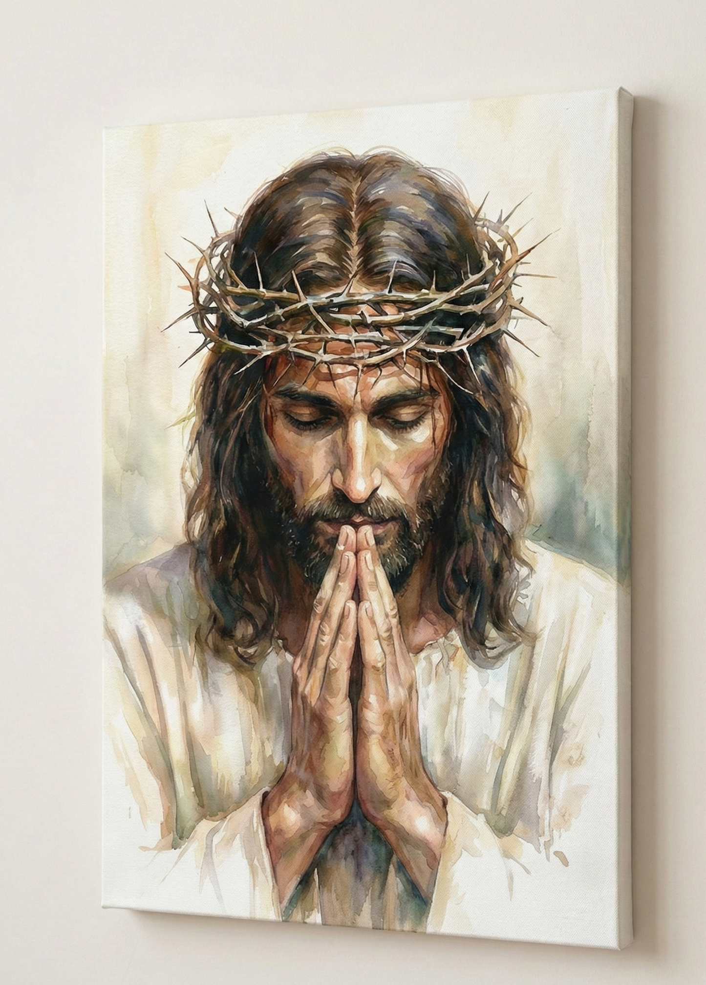 Cuadro en tela de LIENZO CANVA Jesús Orando